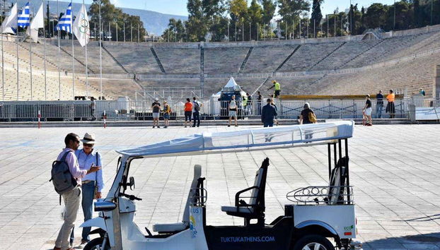 Parada para escutar as explicações do guia
