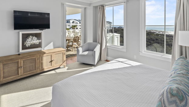Beautiful Gulf Views Spacious, Updated 316b Watersound Crossings Steps To Beach And Pool 3 Bedroom Condo by RedAwning - Foto 3, Habitación