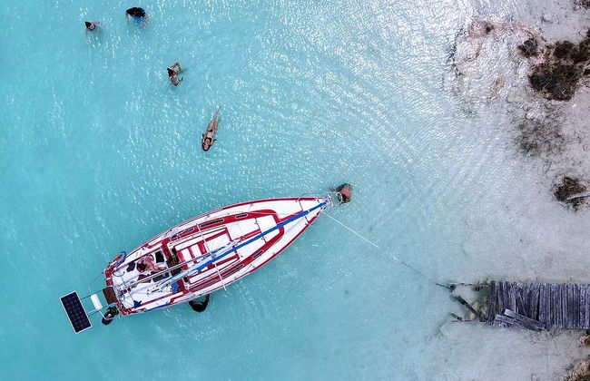 Giro in barca a vela nella laguna Bacalar - Foto 4