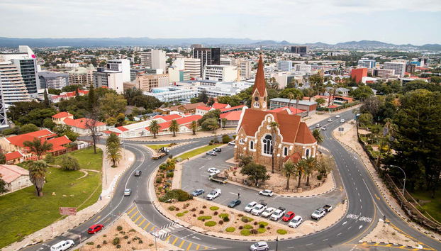 Vistas aéreas de la iglesia de Cristo