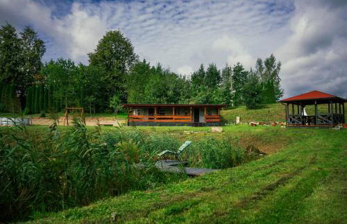Domek na Mazurach nad stawem z jacuzzi - Photo 1