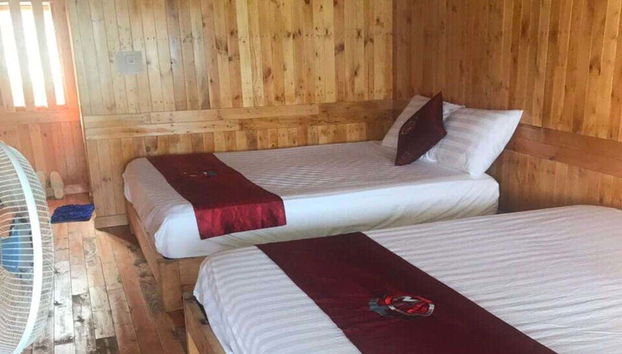 Habitación de las casas flotantes