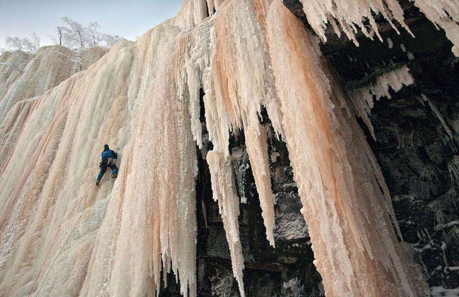 Arrampicata sul ghiaccio al canyon di Korouoma - Foto 3