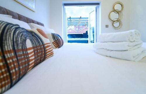 Lethbridge Villa 49 3-bedroom Apartment with private HOT TUB,Fibre WiFi, free parking, sleeps 6 - Foto 24