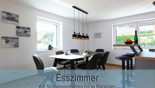 Ferienhaus Höckelheim- 300qm - 3 Wohnungen - 12 Zimmer - bis 18 Gäste - Kleinkinder reisen gratis - für Familien und Gruppen - Küchen mit Spülmaschine Backofen, Mikrowelle - Smart-TV - WLAN - Fußbodenheizung, Klimaanlage & Raffstores - nähe Göttingen - Foto 5