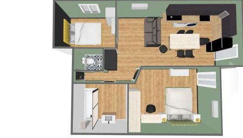 First flight Colomiers - à 8 mn de l'aéroport- Proche Airbus - 6 voyageurs - Foto 3