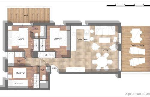 Jardin du Parc Mont Blanc- Alpine Style apartment in the Heart of Chamonix - Foto 17