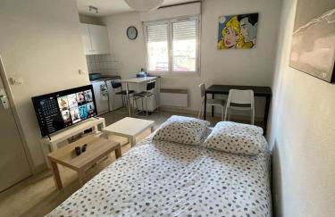 Studio 20m2 parking 4rue proudhon wifi rdcsureleve - Foto 1