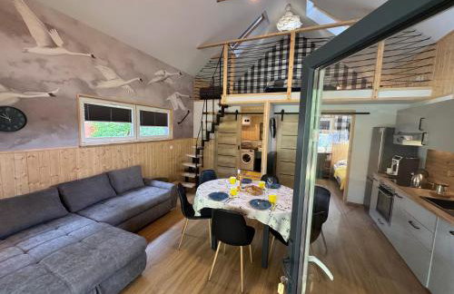 Domki przy jeziorze z prywatną plażą w Borach Tucholskich Pensjonat Alicja wczasy z dziećmi nowe luksusowe domki na skraju jeziora i lasu - Foto 23