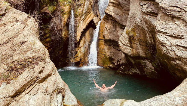 Take a dip in the Bogove Waterfall!