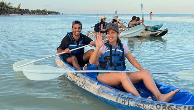 Enjoy getting ready for the kayak tour in Holbox