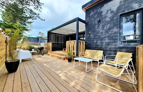 Cottage pour 6 personnes avec piscine couverte et chauffée à 300 m de la mer avec Wi-Fi et climatisé , 3 chambres - Foto 48