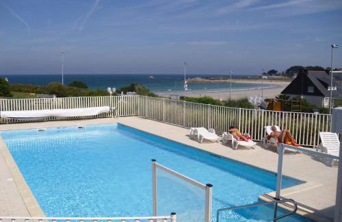 Rez de jardin 5 pers avec piscine, vue directe sur la plage à 40 m - Foto 18