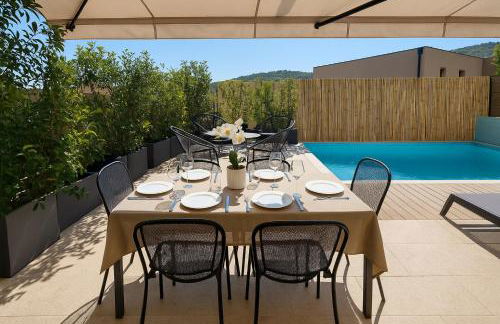 Villa Moderne de Standing avec Piscine Privée à 400m de la Plage - 4 Chambres - Foto 14