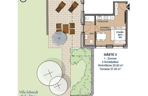 Villa Schmidt Apartments - Strandhaus direkt am Meer mit Sauna, Sport und Dünengarten - Studio - Foto 44