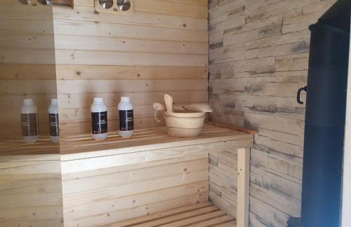 Borowikowe Zacisze drewniane domy z kominkami - Foto 27