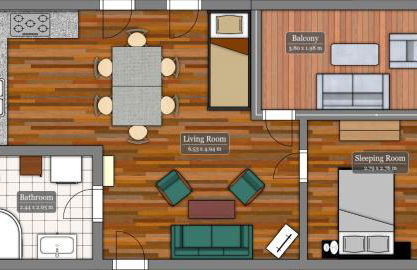 bright rooftop loft with river view - Foto 16