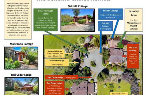 Cute One Room Cottage In Sonoma- Includes Wine Tasting Passport - Foto 5