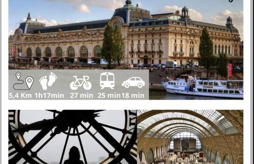 Nice Apartment with amazing view of Paris with private Parking - Foto 41