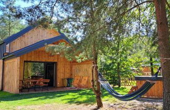 Domki przy jeziorze z prywatną plażą w Borach Tucholskich Pensjonat Alicja wczasy z dziećmi nowe luksusowe domki na skraju jeziora i lasu - Foto 22