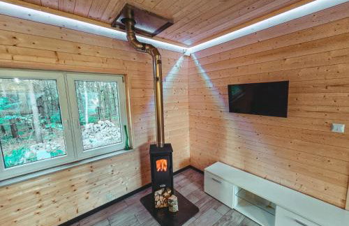 Domek w lesie nad stawem Sauna Balia Podlasie - Foto 7