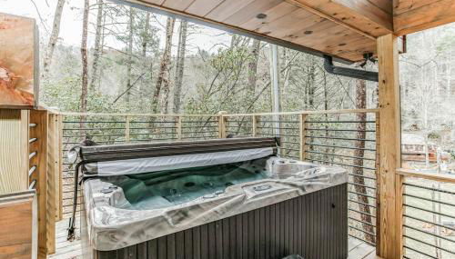 Brand New 2BR2BA Cabin Cherry Log Big Hot Tub Views - Foto 3
