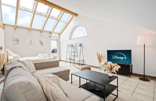 flair Apartment Stadtoase Fulda I private Sauna & Whirlpool I Balkon I 2x Parken I Kaffee I Highspeed WLAN I Disney plus - Foto 18