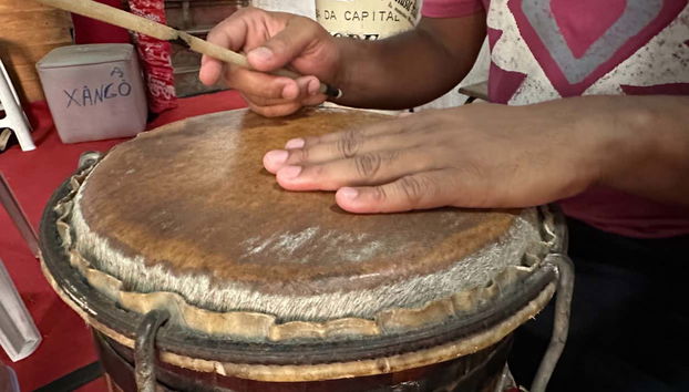 Durante la lezione di percussione