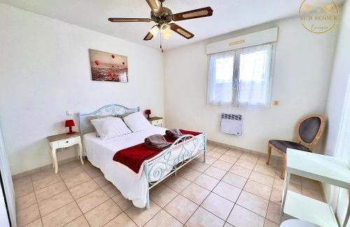 Villa Les Lauriers -3 Chambres, Climatisation, Terrasse, Jardin, BBQ & Plancha- SUDSEJOURCONCIERGERIE - Foto 20