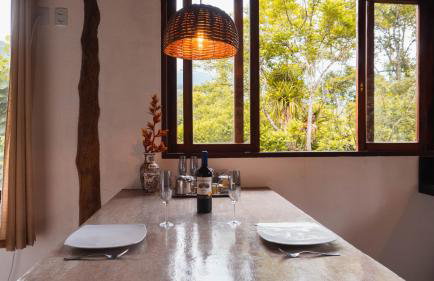 Ecocasa azul - Chalé na mata - Foto 47