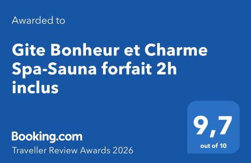 Gite Bonheur et Charme Spa-Sauna forfait 2h inclus - Foto 2