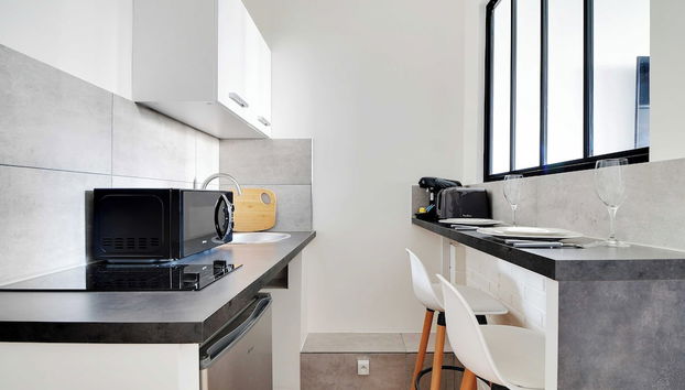 Authentic Studio - 2P - Plaine-monceau - Foto 4, Cocina privada