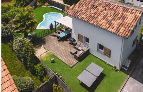 VILLA CASA KOKO 10 PERS piscine chauffée, pétanque, ping pong VIEUX-BOUCAU - Foto 4