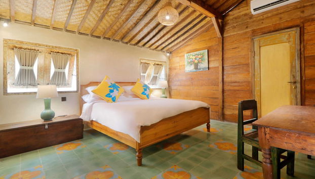 Incredible View, Traditional Villa, 3br, Ubud - Foto 4, Habitación