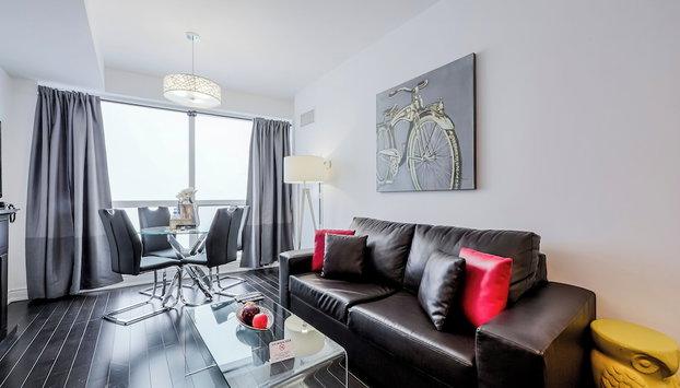 Downtown Toronto Family Suite Near Eaton Center, Sick Kids Hospital, Tmu, U of T - Foto 4, Zona de estar