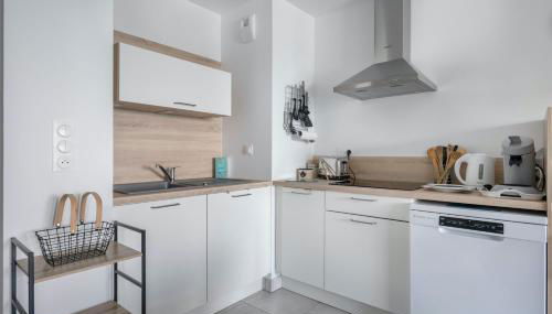 50m plage, appartement vue mer pour 3 - Foto 4