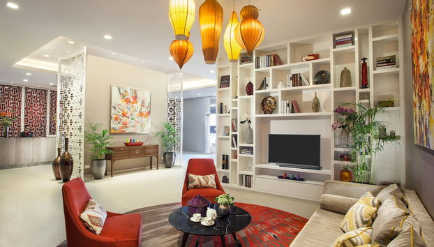 Zona de estar del vestíbulo