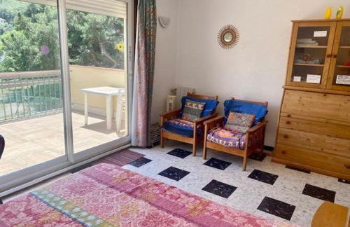 Studio cosy avec terrasse, parking et wifi - Idéal cures et centre-ville, Amélie-les-Bains - FR-1-703-3 - Foto 8