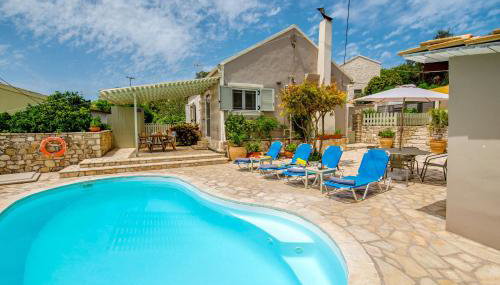 Loggos Seaview Cottage with Private Pool by Konnect - Foto 2, sunbed, Garden view