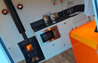 Luxury Countryside Shepherds Hut with Hot Tub - Foto 16