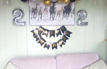 The Shire Luxury Converted Horse Lorry with private hot tub Cyfie Farm - Foto 26