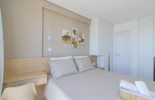 Apartamento com VISTA maravilhosa no bairro do Pina! Cozinha completa, Wi-Fi, Ar Condicionado e máquina de lavar - Condomínio com Estacionamento, Recepção 24h, Piscina e Academia - Foto 22