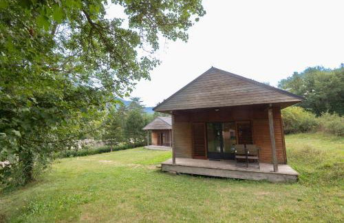 Gîte Chalet 4 pers. - Camping Les Berges du Bramont - Foto 14