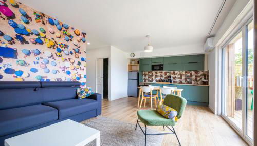 Les Amarres 6 pers Dunes et Mer Blériot plage - Foto 3