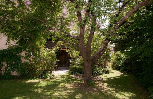 Historischer Vogtshof: eingezäunt | sonniger Garten | Kamin | Denkmalschutz - Foto 47