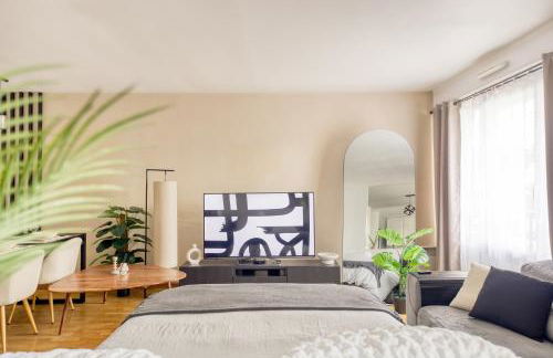 L'îlot Zen- Idéal pour famille-Groupe-Pro-Double Parking-highwifi-Aeroport Orly 8min-Paris30min - Foto 14