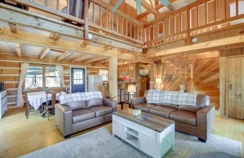 Ashe County Log Cabin Mountain-View Deck, Sauna - Foto 5