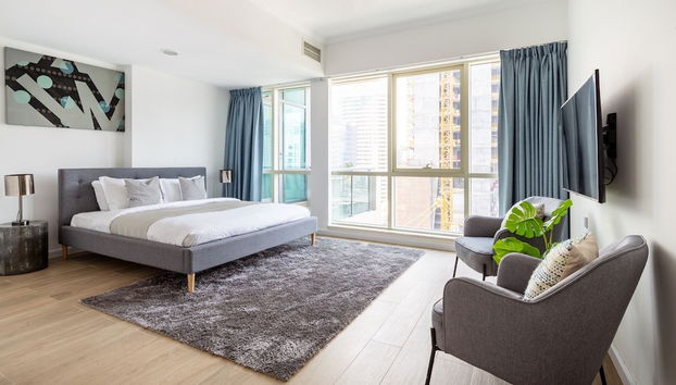 Superior and Upgraded 1BR in Heart of Marina! - Foto 3, Habitación