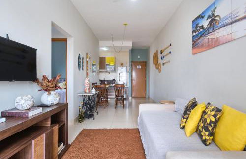 Dois Quartos, Sacada com Churrasqueira, a 400 MTS do Projeto Tamar e 800 MTS do Aquário - Foto 15