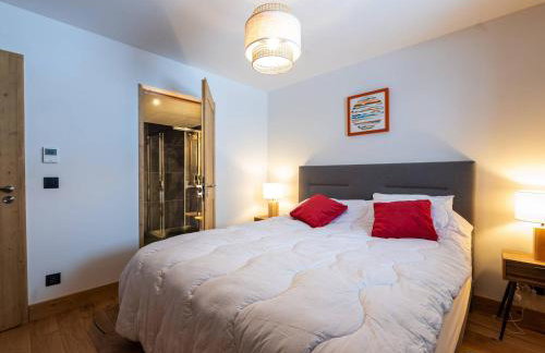 Grand appart haut de gamme 8p, skis aux pieds, vue Mont Blanc, balcon, parking, linge inclus - Foto 21